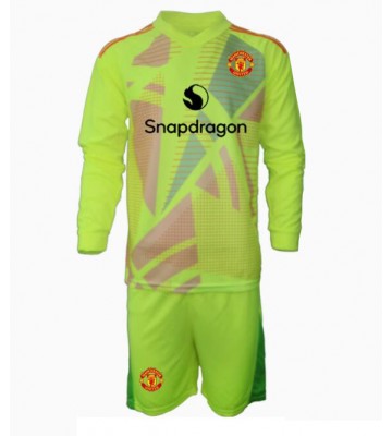 Manchester United Goalkeeper Replica Away Stadium Kit for Kids 2024-25 Long Sleeve (+ pants)